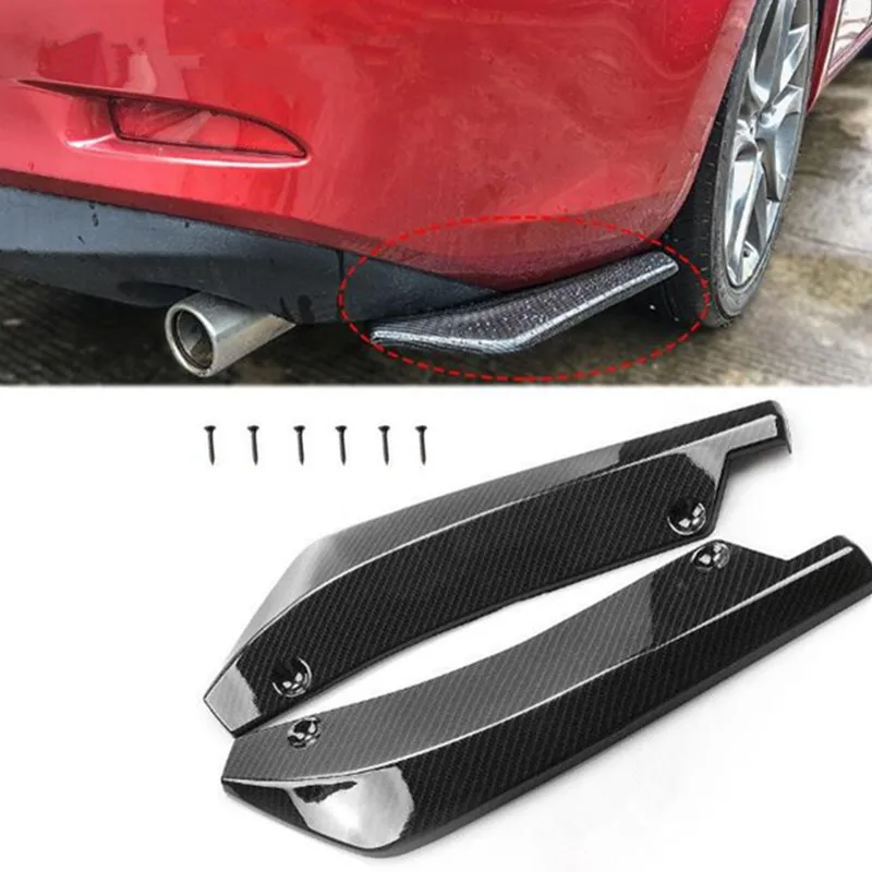 2Pc Universale Auto Paraurti Posteriore Lip Spoiler Accessori Per Fiat 500 600 500L 500X Punto Stilo Bravo Freemont Stilo Panda