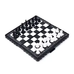New Black And White Chess Foldable Chessboard Portable Travel Suit With Magnetic Adult Children'S Educational Toys