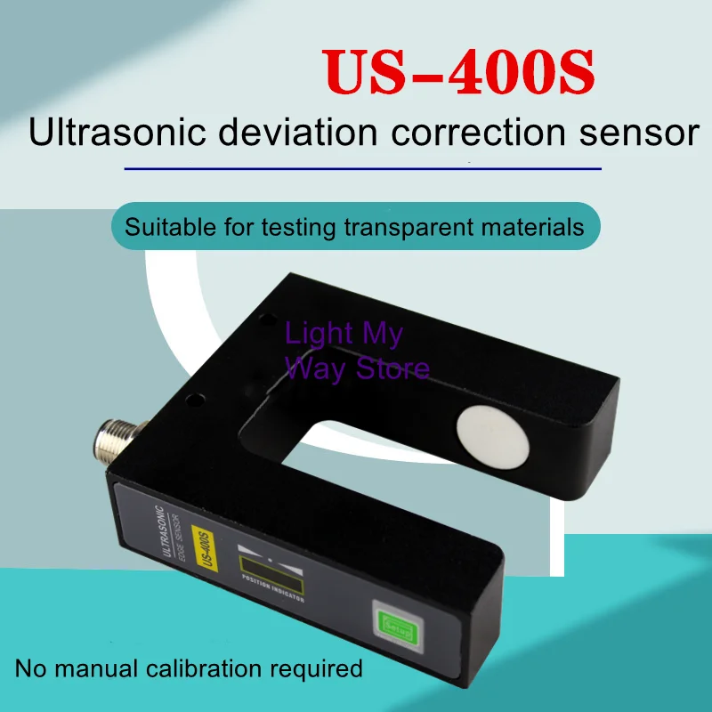 US-400S Ultrasonic Correction Sensor Correction Sensor Analog Quantity Ultrasonic Correction Electric Eye compression 30 50 200 300 500n screw mounted analog signal lfp 10 beam shaped weighing sensor stress force measuring load cell