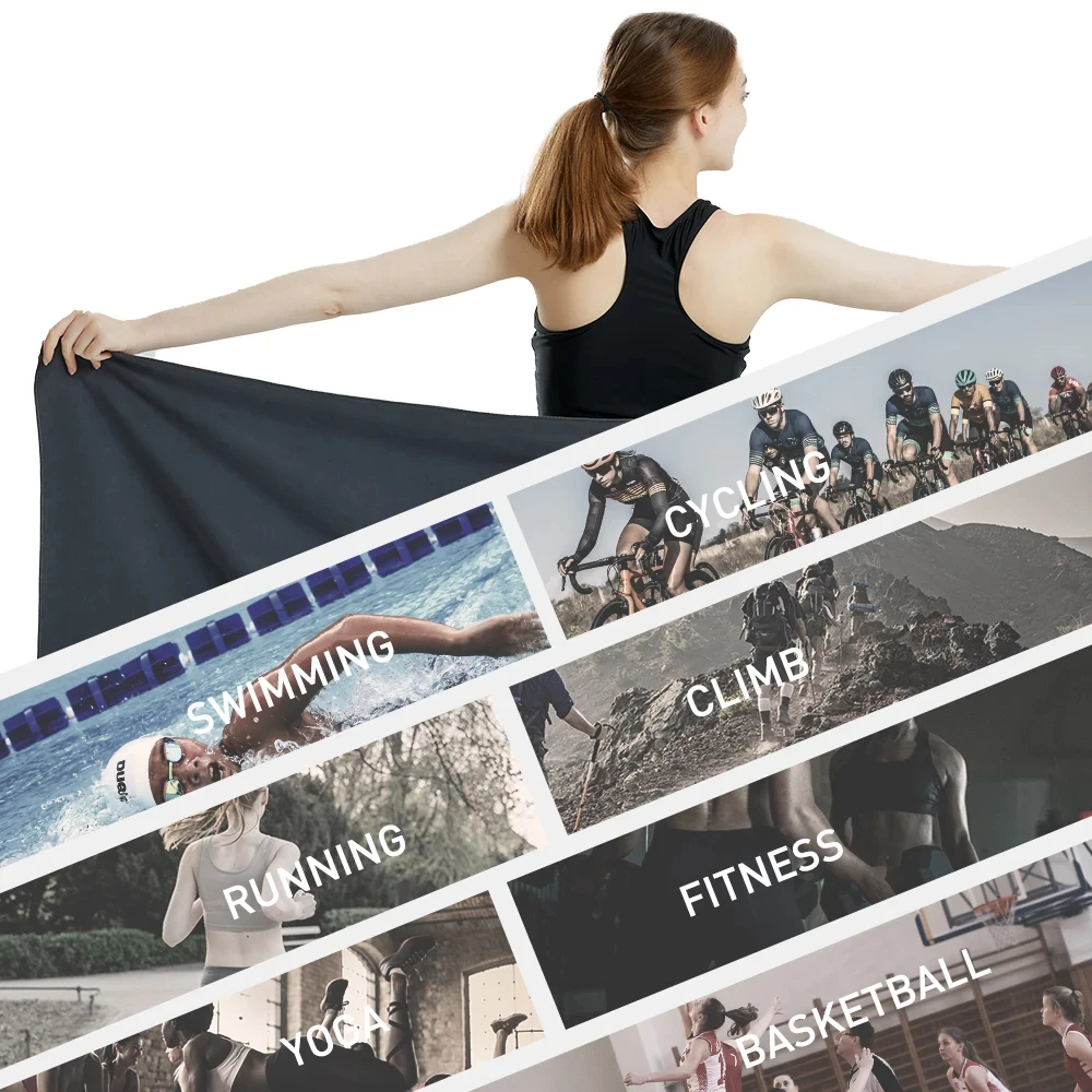 Microfiber Quick Dry Towel Lightweight for Swim Yoga Travel Sports