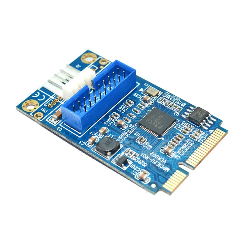 Mini Pcie para 20pin Usb 3.0 Placa-mãe Encabeçamento Conector Adaptador Mini Pci-e para Portas Usb3 Expansão Sata Molex 4pin Potência - Imagem 2