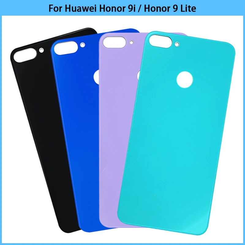 

New For Huawei Honor 9i Honor9i Battery Back Cover Rear Door Glass Panel For Huawei Honor 9 Lite Housing Case Adhesive Replace