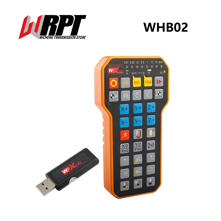 Kablosuz Kolu WHB02 CNC Oyma Makinesi Uzaktan Kumanda Panosu Hareket Kontrol Panosu Kesme Makinesi Aksesuarları Için Kullanın