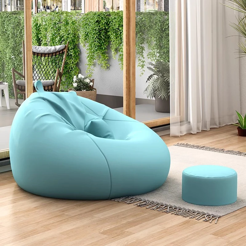 

Modern Outdoor Bean Bag Sofa Soft Single Lazy Minimalist Bedroom Recliner Sofa Back Rest Canape Gonflable Furniture Living Room
