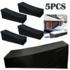 5PCS/1PCS Sun Lounger Cover Outdoor Garden Sunbed Cover Patio Lounge Chair Recliner Protective Cover Furniture Waterproof Cover 1