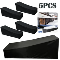 5PCS/1PCS Sun Lounger Cover Outdoor Garden Sunbed Cover Patio Lounge Chair Recliner Protective Cover Furniture Waterproof Cover 1