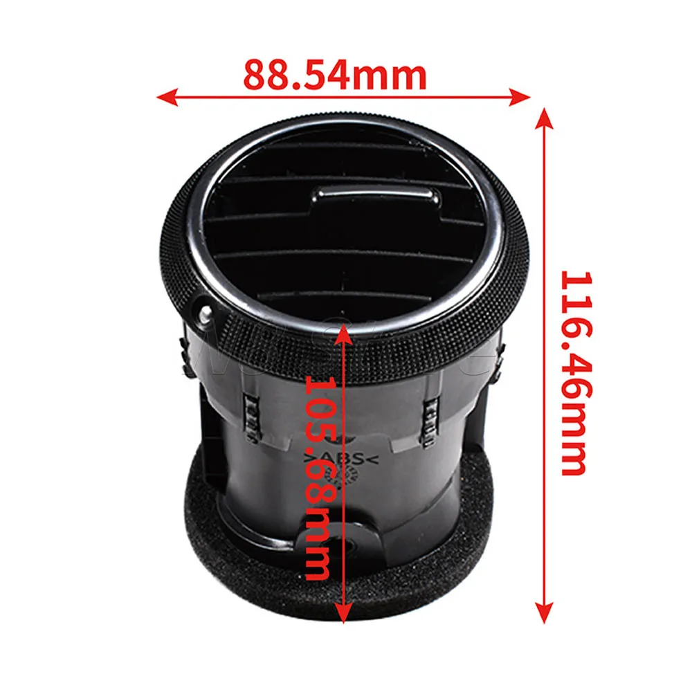 Ontto 4 Anelli Di Ventilazione In Lega Per Auto – Decorazione Per Uscite Aria Climatizzatore – Compatibile Con Audi A3 S3 (2013-2020) E Q2 (2017) - 6