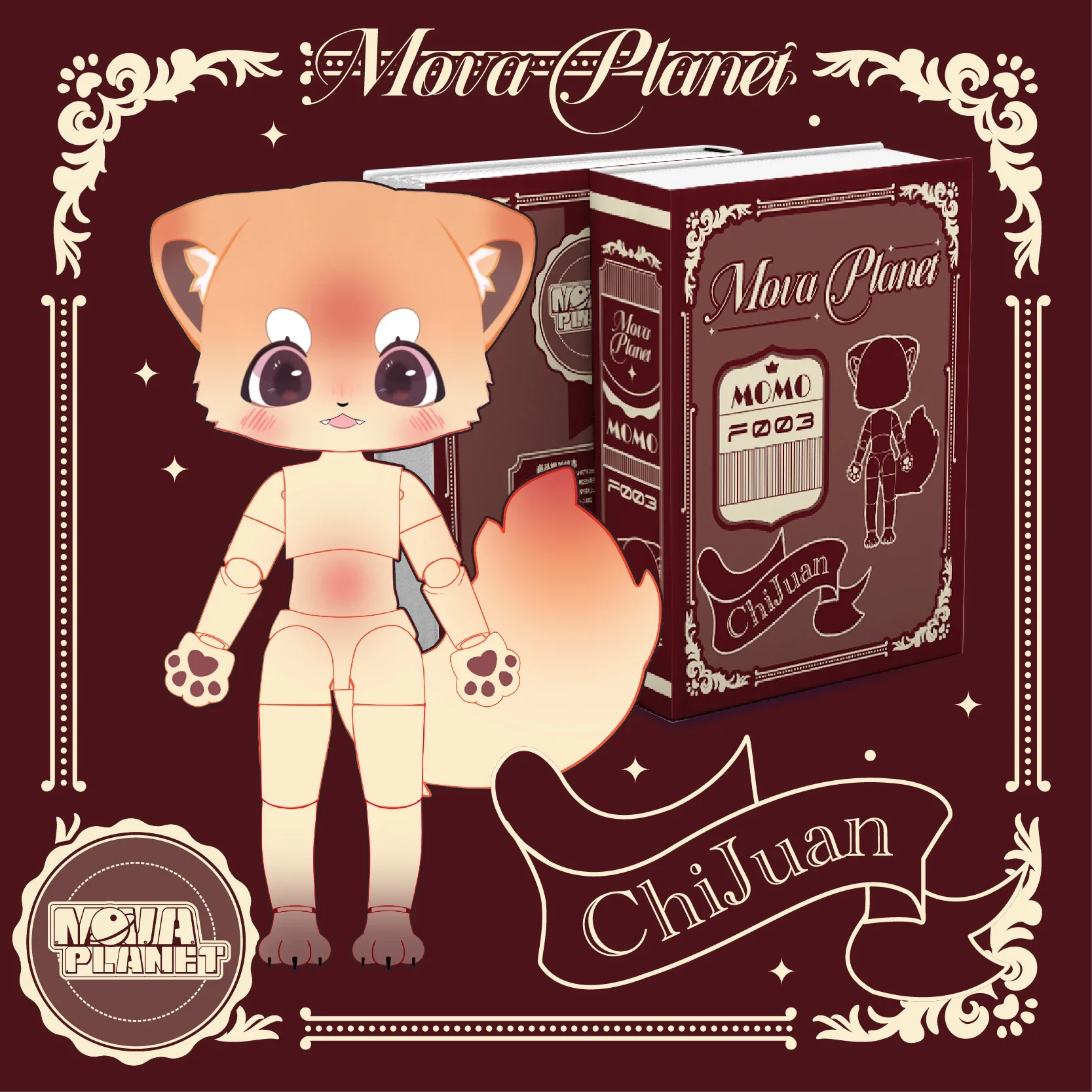 Kawaii Moya Planet Movadoll Fox Series Movable Joint Body 12 Point