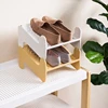 Stackable Shoe Storage Rack Hollow Pattern Footwear Holder G5AB 3