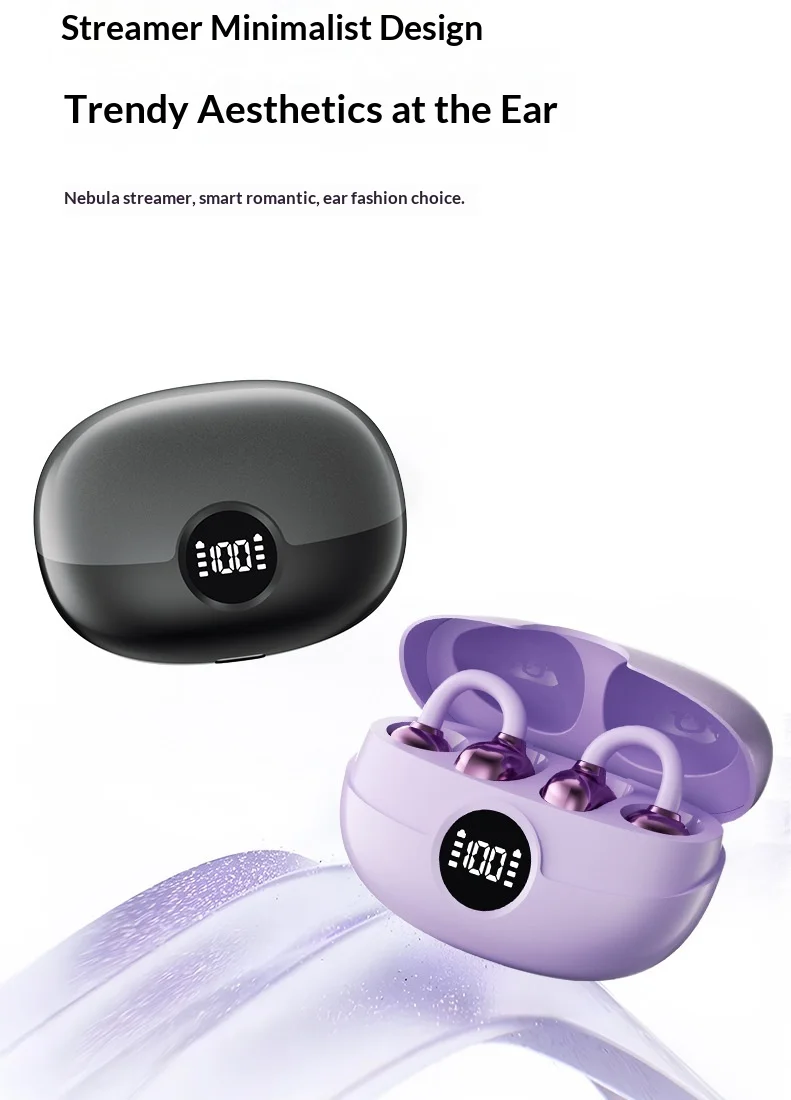 Écouteurs bluetooth sans fil avec affichage batterie et micro_voghion.com
