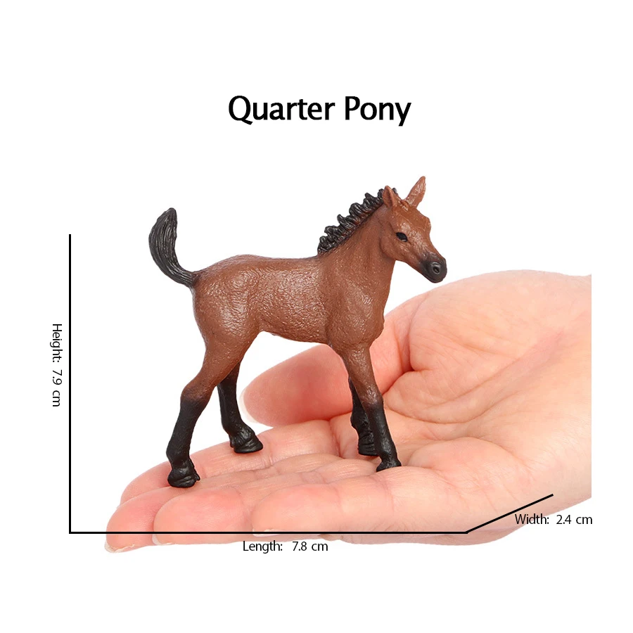 Set Giocattolo Cavallo E Cavaliere Con Sella - Figure In PVC, 10,5x15 Cm, Regalo Per Bambini, Decorazione Torte A Tema Fattoria - 2