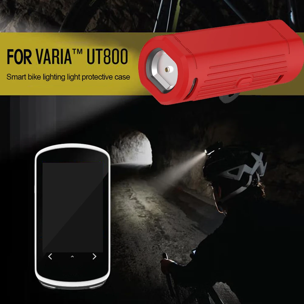 Silicone Smart Car Lights Protective Cover Multifunctional Bike Light Cover Impact-resistant Dustproof for Garmin Varia UT800