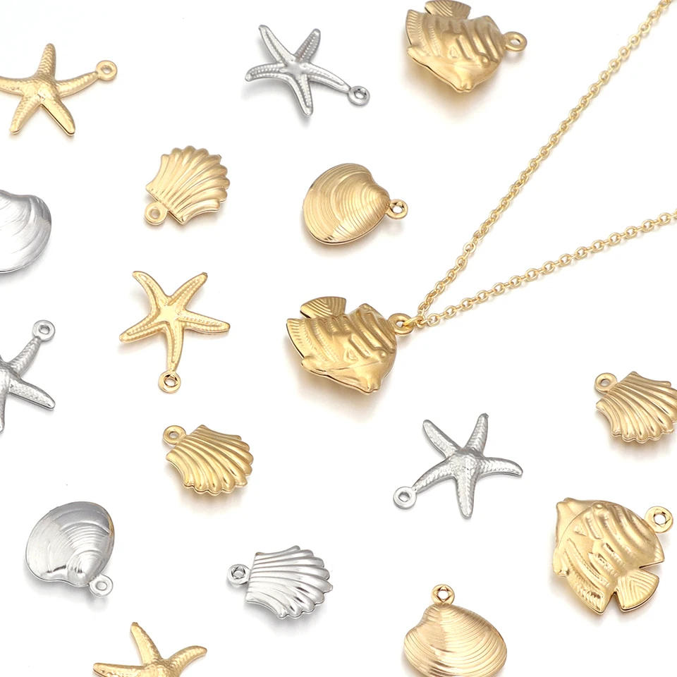 Porte-clés En Forme D'étoile De Mer - Élégant Mousqueton En Alliage