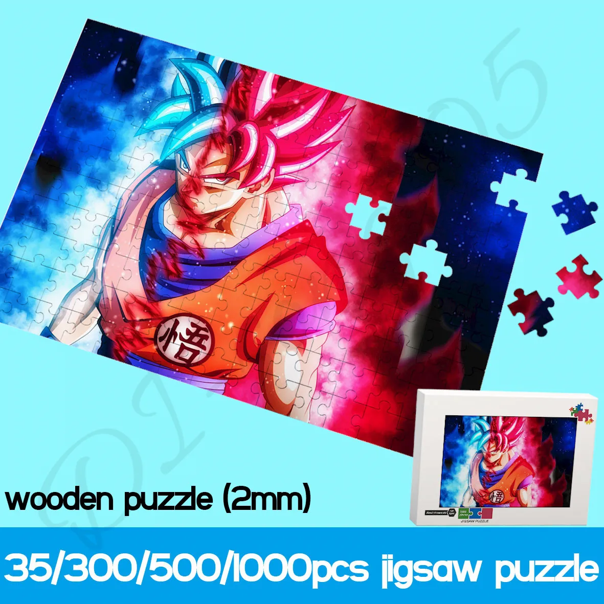 Dragon Ball Super Goku Jigsaw 35/300/500/1000 Pieces Anime Puzzle for  Adults Kids Intellectual Educational Toy Handmade Diy Gift - AliExpress