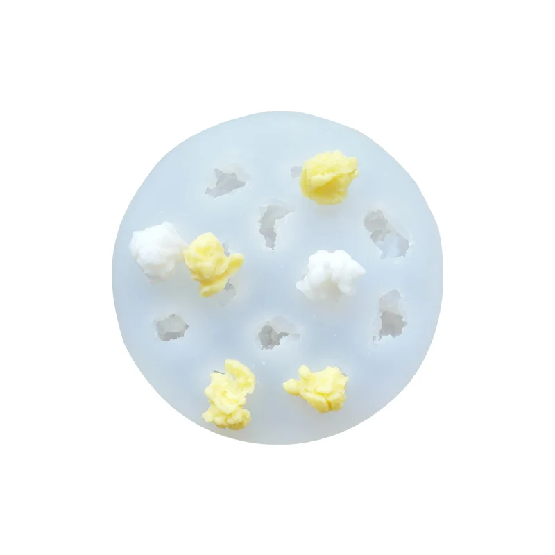 Creative 3D Popcorn Silicone Candle Mold for DIY Scented Candle Decoration