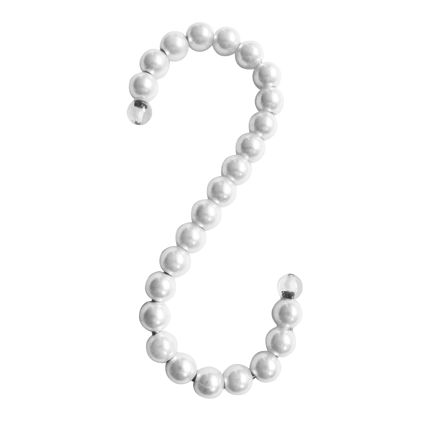 10 Perlen-Haken Zum Aufhängen – Weiß, 15,5 Cm Lang, Für Kleidung & Deko