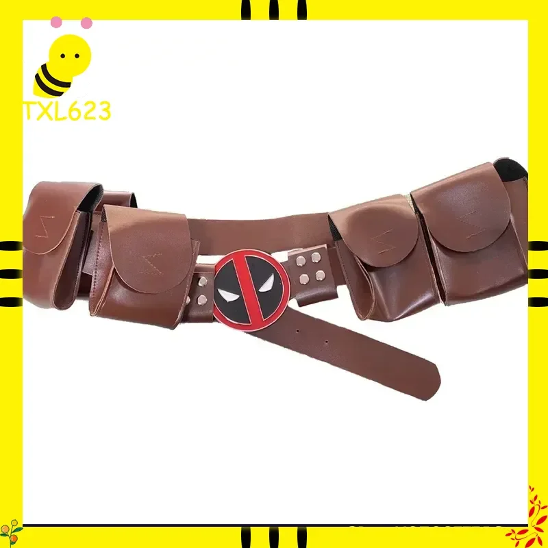 Deadpool Cosplay verstellbarer Gürtel für Erwachsene und Kinder, Halloween-Kostüm-Zubehör, Party-Requisite, Superhelden-Kostümdetail