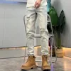 Locomotive Men Invisible Open Crotch Outdoor Sex Ripped Jeans Men's Old Vintage Casual Pants Exotic High Street Elastic Slim 3