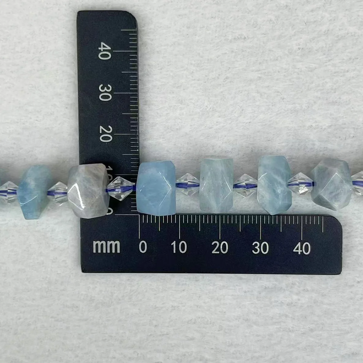 High Quality Natural Aquamarine Beads Stone Irregular Aeroides Smooth Spodumene Gem Loose Charm Beads Gem Jewelry DIY Making