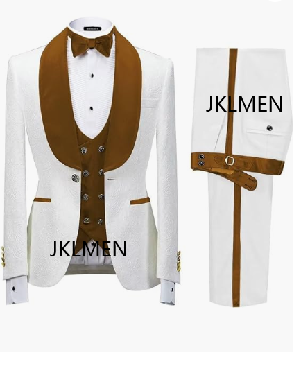 Floral Jacket Men Suit Slim Fit Wedding Tuxedo Navy Blue Velvet Lapel Groom Party Suits Costume Homme Best Man Blazer - as picture15, 4XL