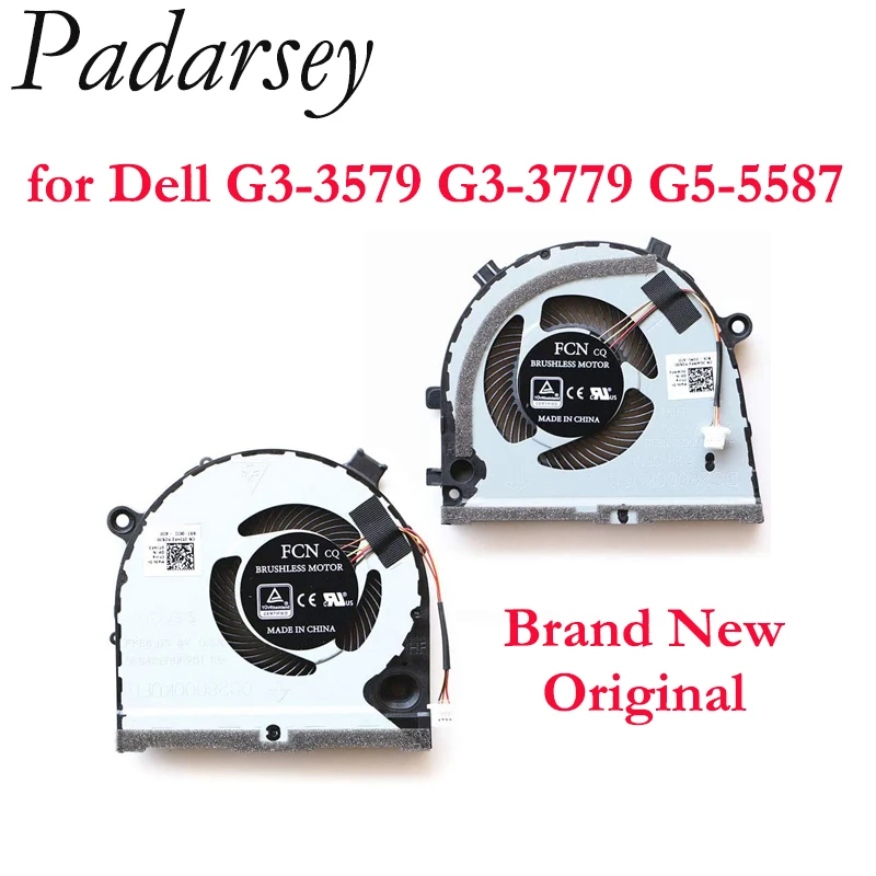 New Replacement CPU GPU Fan for Dell G3-3579 G3-3779 G5-5587 Gaming Laptop 0GWMFV 0TJHF2 