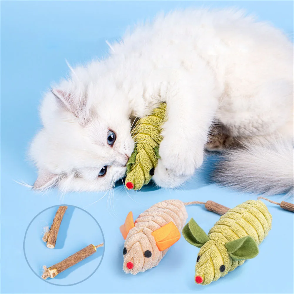 

Cute Simulation Crocodile Mouse Shape Catnip Cat Toy Kitten Teeth Grinding Interactive Playing Scratch Toys Plush Thumb Pillow