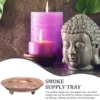Round Copper Smoke Offering Plate Metal Tray For Ceremony Storage Trays Temple Dish Puja Supplies Vintage Bowl Home ganization 5