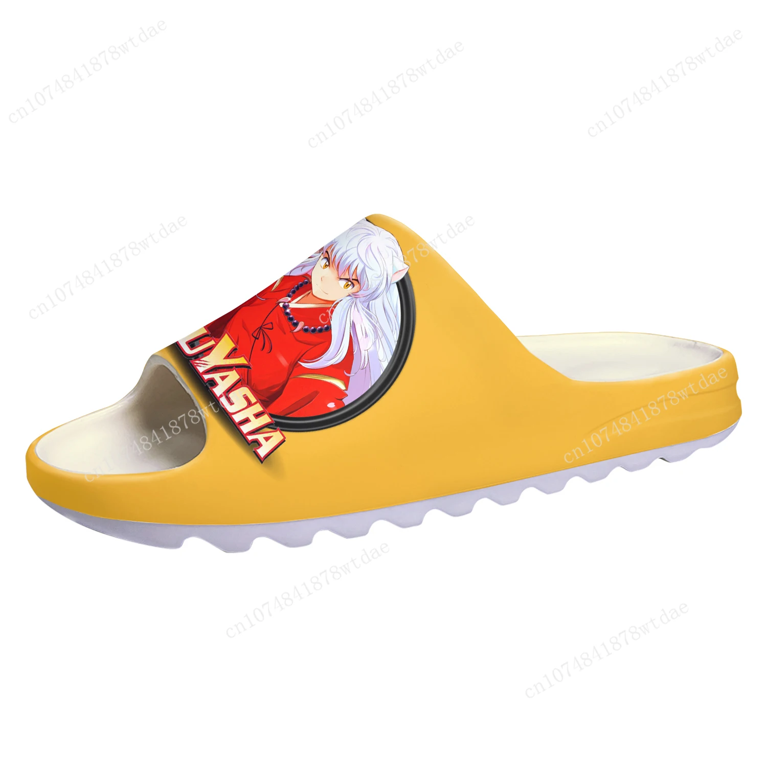 

Inuyasha Soft Sole Sllipers Mens Womens Teenager Home Clogs Japanese Anime Cartoon Step In Water Shoes On Shit Customize Sandals