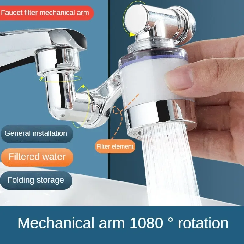 

Faucet Filter for Kitchen Sink 360° Rotataion Water Filtration System for Tap Water Purifier Reduce Chlorine Rust Water Aerator