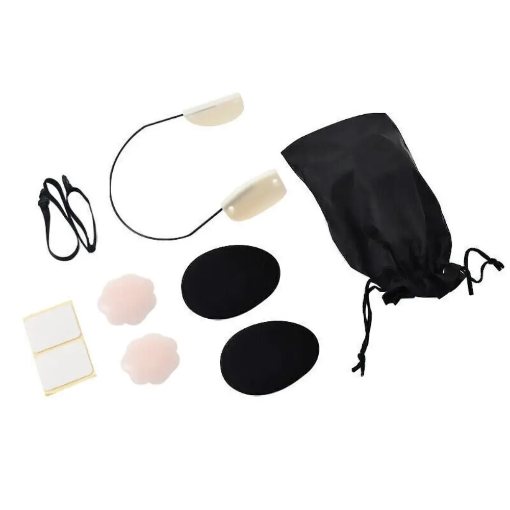 Reggiseno Push-Up Autoadesivo Senza Spalline - Invisibile, Silicone Antiscivolo, Per Abiti Scollati, Nero - Foto 10