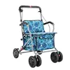 Elderly shopping carts mobility assistance, four wheeled foldable light Walking Stick walkers  walkers for elderly 2