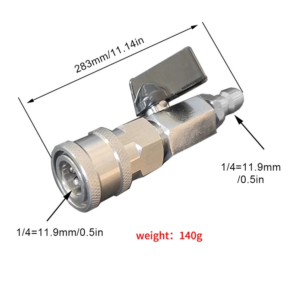 Kit Rubinetto A Sfera Inox Con Attacco Rapido 3/8 Per Idropulitrice – PWO BV38