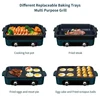 220V multi-functional cooking pot household network red split pot electric hot pot barbecue electric cooking pot barbecue one po 4
