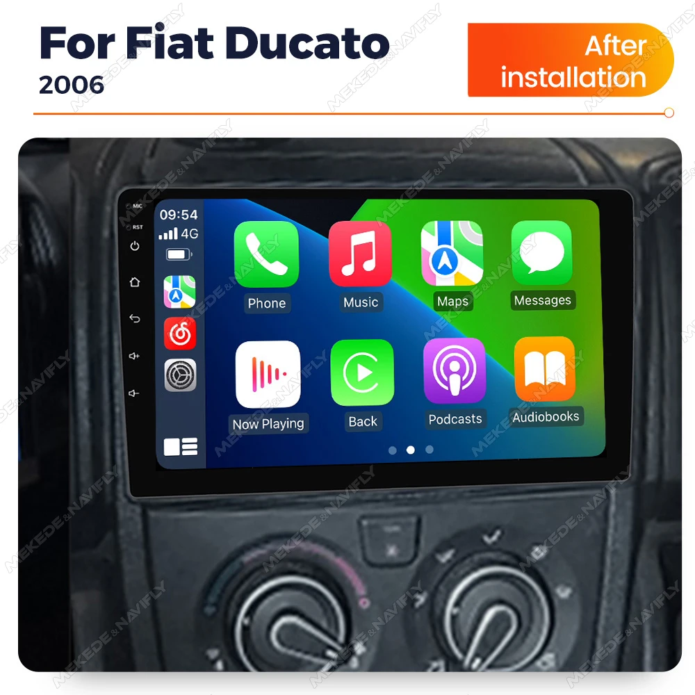 Android14 Car Radio For Fiat Ducato Peugeot Boxer 2 Citroen Jumper 2 2006-2015 Intelligent car audio system Carplay auto WIFI BT