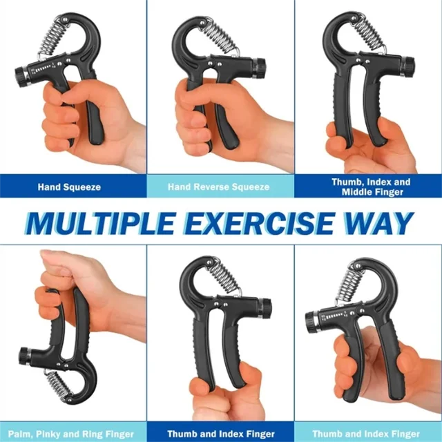 Counting Grip Strength Tester, Hand Trainer, Professional Wrist Strength Tester, 5-60KG Adjustable 4