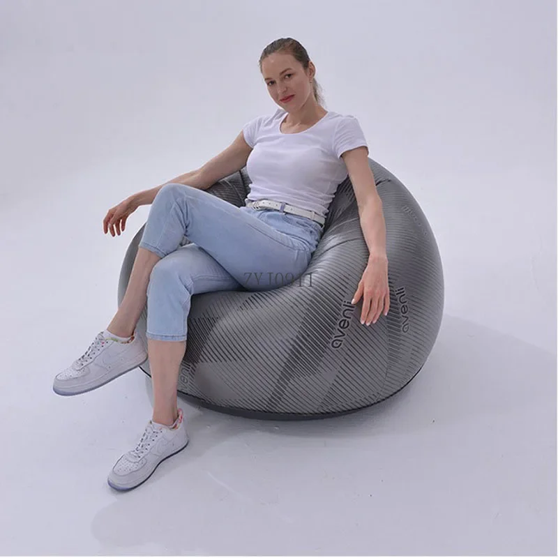 1 Outdoor Terrace Garden Inflatable Sofa Foldable Single Leisure Sun Loungers Beach Armchair Double Portable Folding Air Sofa