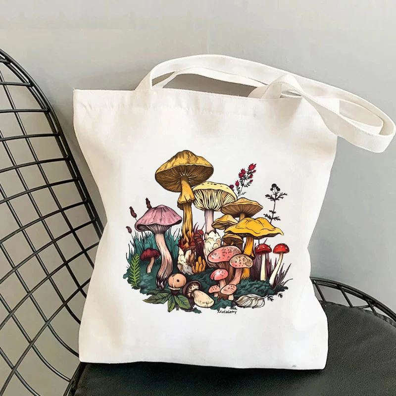 

Женская холщовая сумка-Органайзер на плечо с рисунком леса, модная Экологически чистая сумка для покупок, новая сумка для путешествий, сумки для хранения