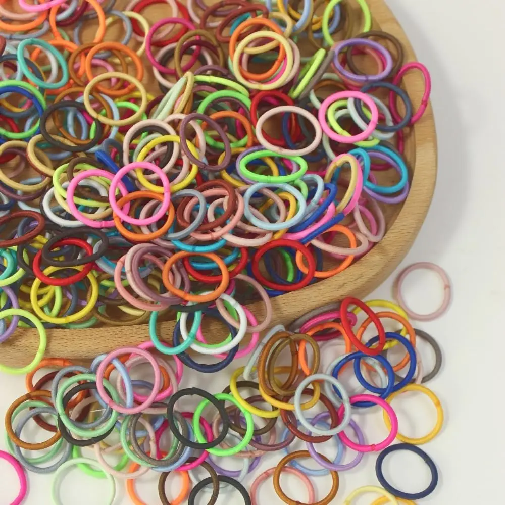 400 Baby-Haargummis – Schonende, Elastische Haarbänder Ohne Haarbruch (30 Farben)