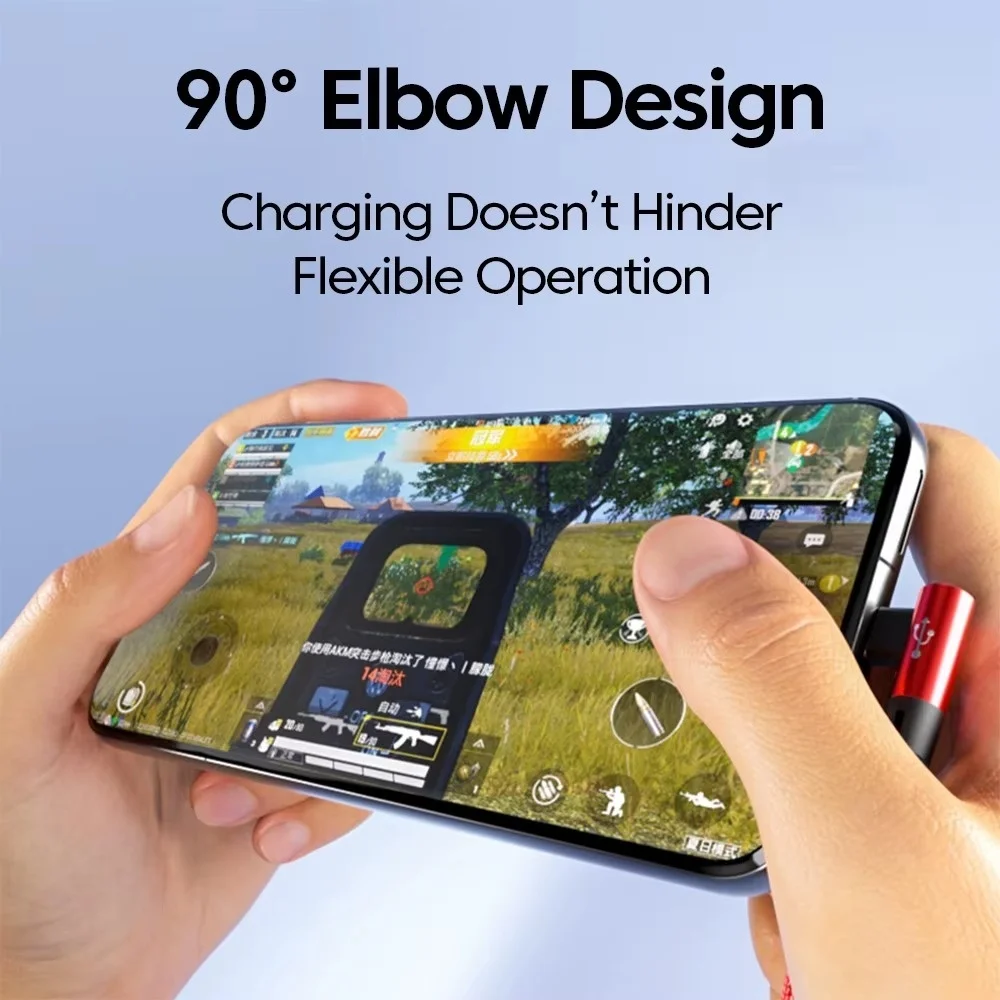 3 IN 1 Elbow USB C Charging Spliter Cable Type C Data Wire USB Fast Charging Cable For iPhone Samsung LG USB Charging Data Cord