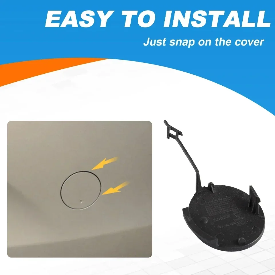 Car Accessories Rear Bumper Tow Hook Eye Cover Cap for Opel Insignia Buick Regal 2014 2015 Towing Hauling Trailer Lid car tow hook cover