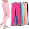 3-12Y Spring Summer Girls Pencil Pants Children Candy Colors Trousers Elastic Thin Baby Leggings Kids Slim Fit Imitation Jeans 1