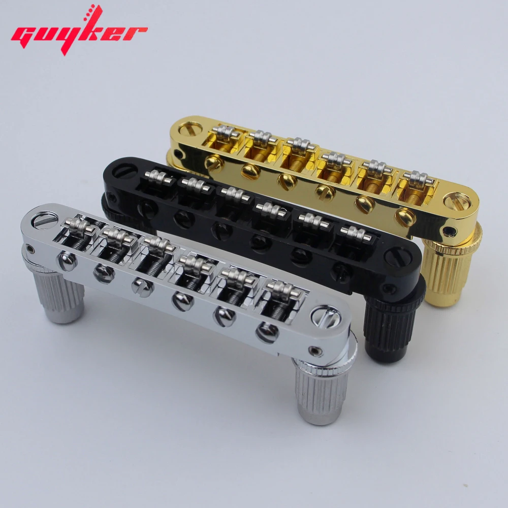 Гитарный мост с роликовым седлом Guyker Tune-O-Matic для LP SG 6 струнных гитар
