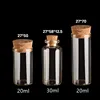 30X 20/30ml Test Tubes Glass bottle With Cork Lids Potion Bottles Glass Jars Glass Spice Jars Glass Wedding Wishing Bottles Jars 1