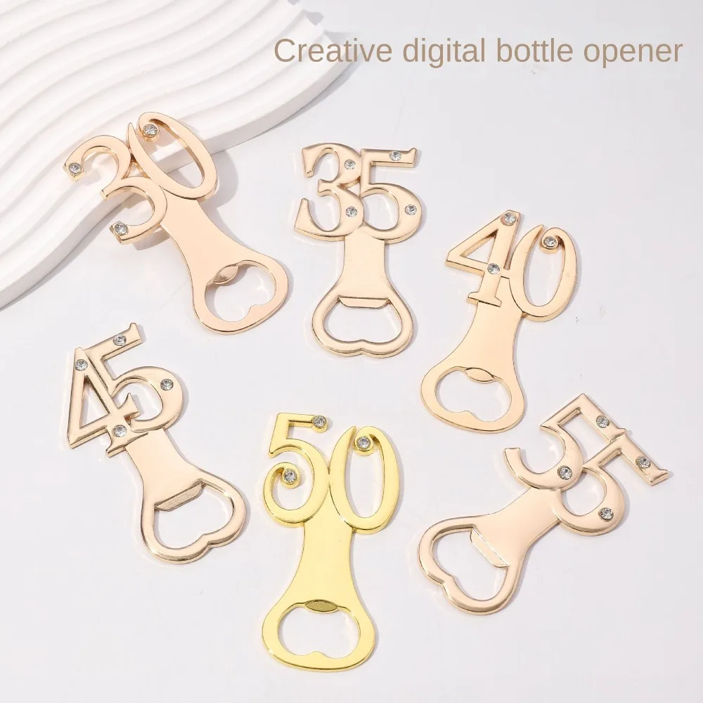 16/18/20/21/30/40/50/60 Shape Bottle Opener For Birthday Party Return Gifts Souvenirs Wedding Beer Opener Birthday Bottle bottle opener