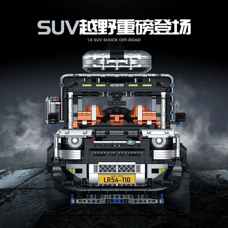 5268Pcs 기술 원격 제어 오프로드 레이싱 카 빌딩 블록 SUV 차량 모델 벽돌 장난감 어린이를위한 크리스마스 선물