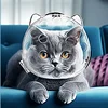 Cat Head Cover Portable Transparent Prevent Biting and Scratching Breathable Safety Travel Cat Carrier Bag Cats Pet Products 5