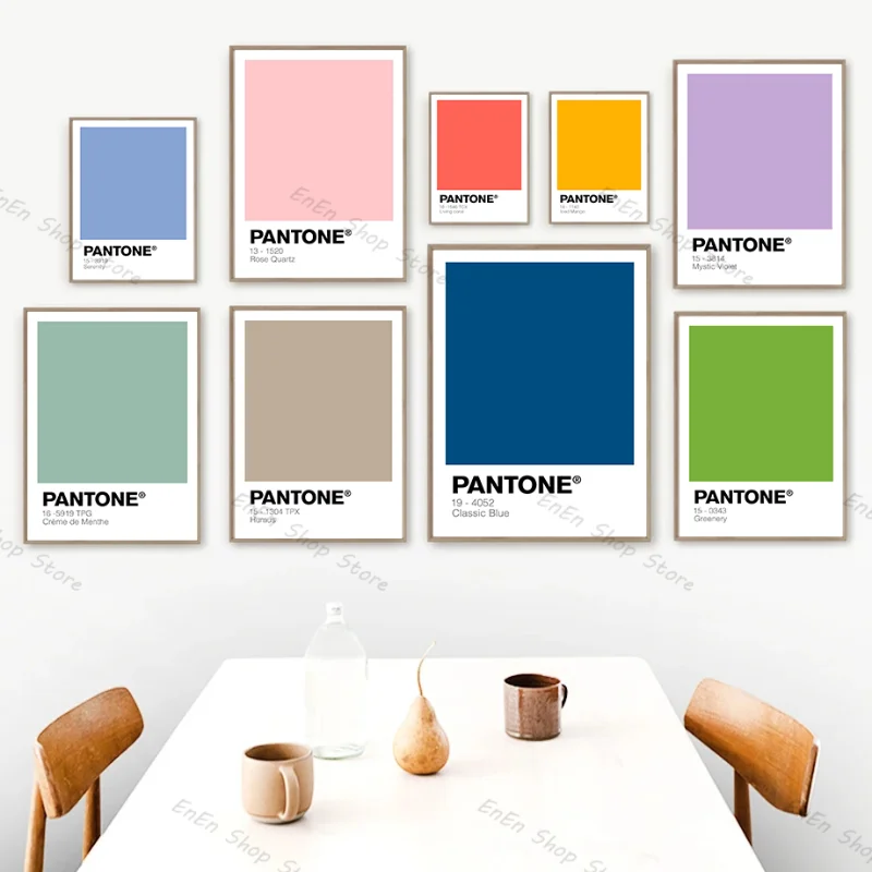 Pastel Pantone Colors Prints Wall Art Canvas Painting Gallery Modern Noridc Art Poster Estetici Per Soggiorno Home Decor