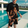 2Pac Singer 3D Print Summer Men's Set Hip Hop Men T-Shirt Shorts Suit Women Tracksuit Oversized Male 2 Piece Outfit Man Clothing 1