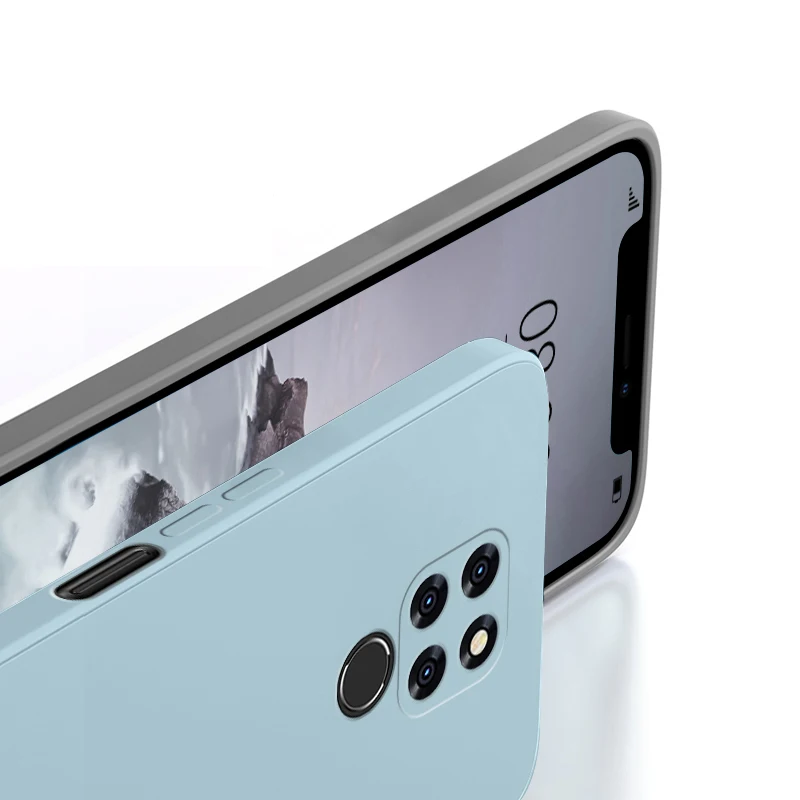 حافظة حلوى ناعمة أصلية لشاومي 20 برو إكس ، حافظة خلفية سيليكون سائلة مربعة الشكل لشامات 20 ، mate20pro ، mate20x