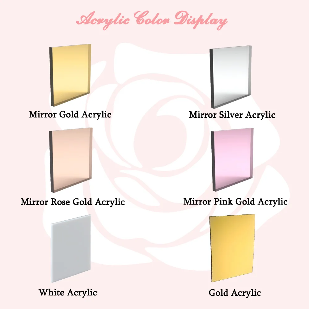Place Cards 10Pcs Personalised Acrylic Wedding Party Place Names Round 8-10cm Mirror